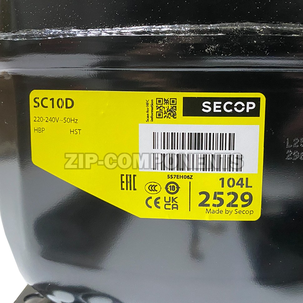 Компрессор Secop SC10D (R-22) (W при +7.2° 1417Bт) среднетемпер